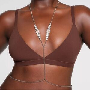 SKIMS Silver Body Chain Necklace